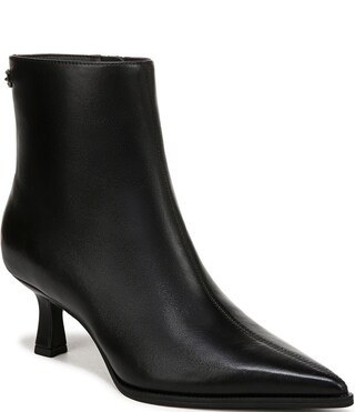 Circus NY by Sam Edelman Yuki Leather Pointed Toe Kitten Heel Dress Booties | Dillard's
