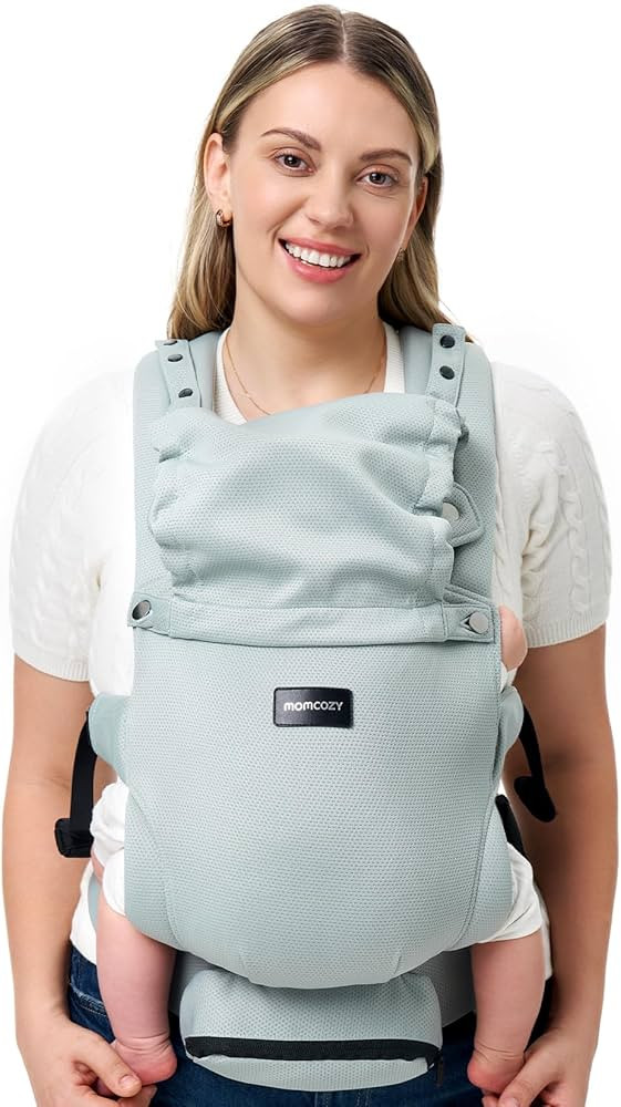 Momcozy Newborn Baby Carrier - Ergonomic, Cozy and Lightweight Carrier for 7-24lbs, Adjustable Ne... | Amazon (US)