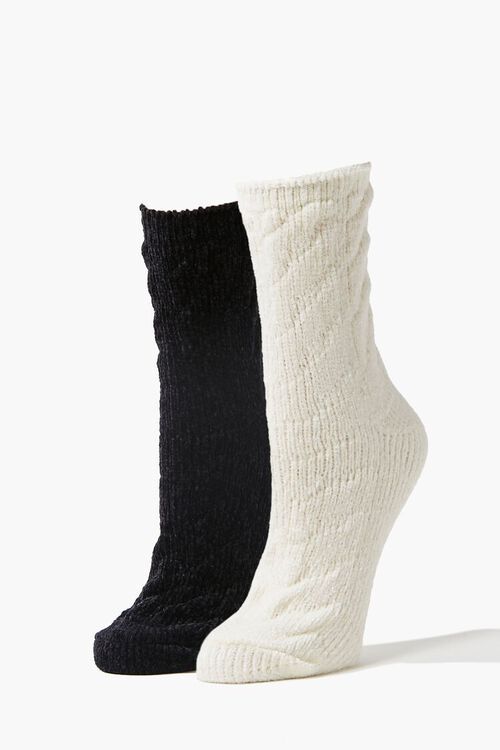 Cable Knit Crew Sock Set - 2 pack | Forever 21 (US)