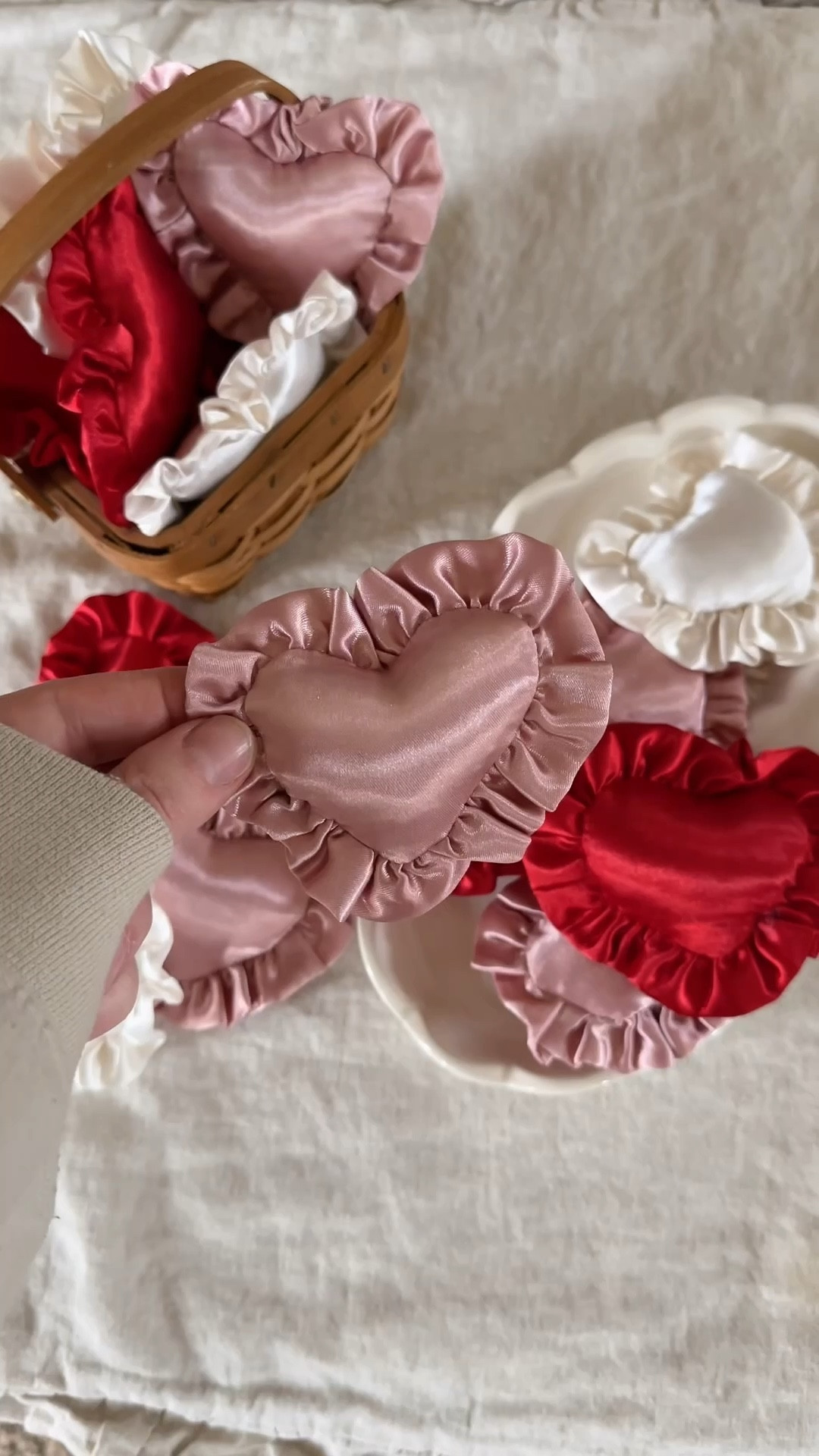 These little valentines heart fillers are just so cute! Love the ruffle edges! ♥️♥️♥️♥️♥️

#LTKHome #LTKSaleAlert #LTKSeasonal