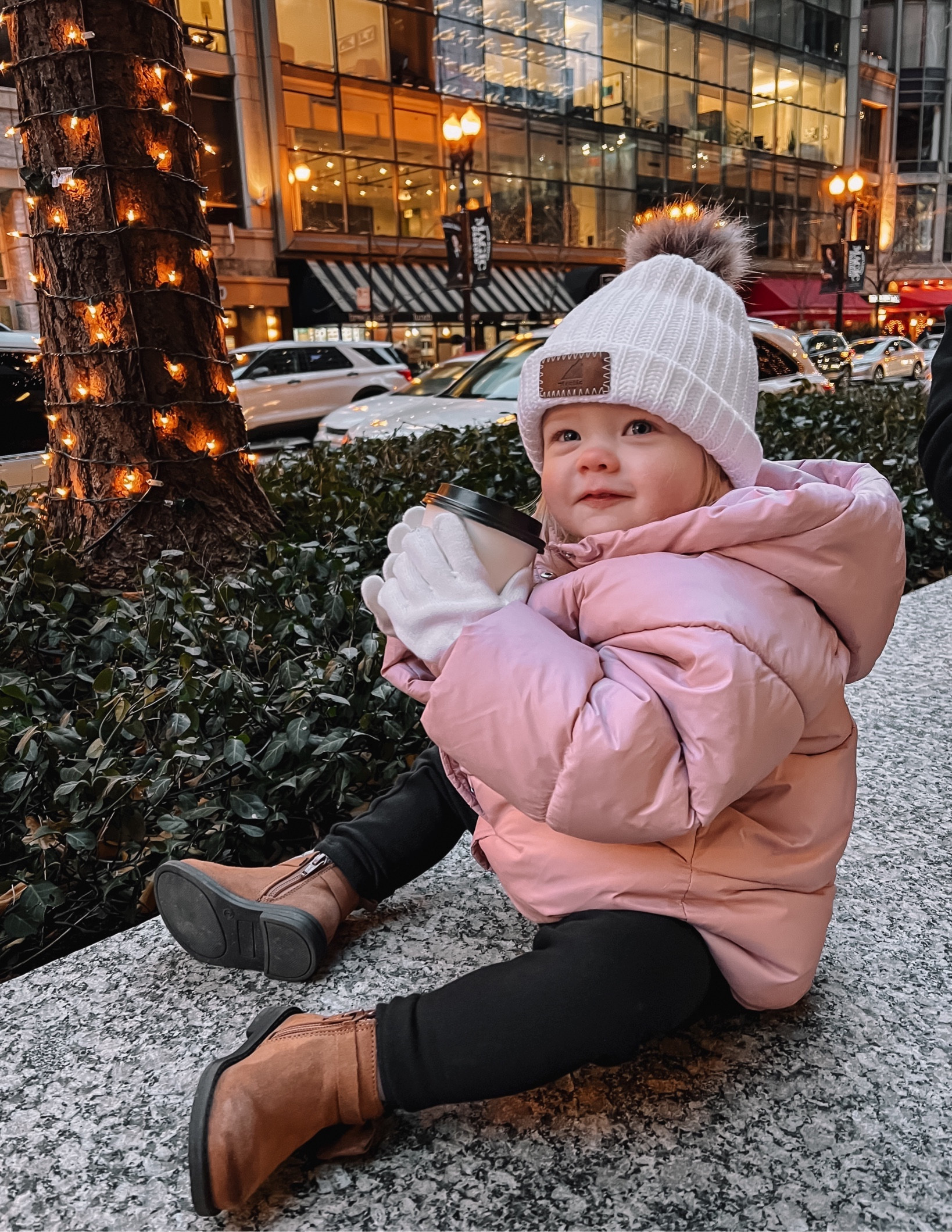 Cute toddler winter outfit for little girl. Kit love her puff ball pom hat and pink jacket. Her boot have been. Staple nice fall, they’ve aged really well through the season. She has free movement and didn’t fuss at all in the glove either. It’s my favorite winter setup or her!

#LTKbaby #LTKkids #LTKSeasonal