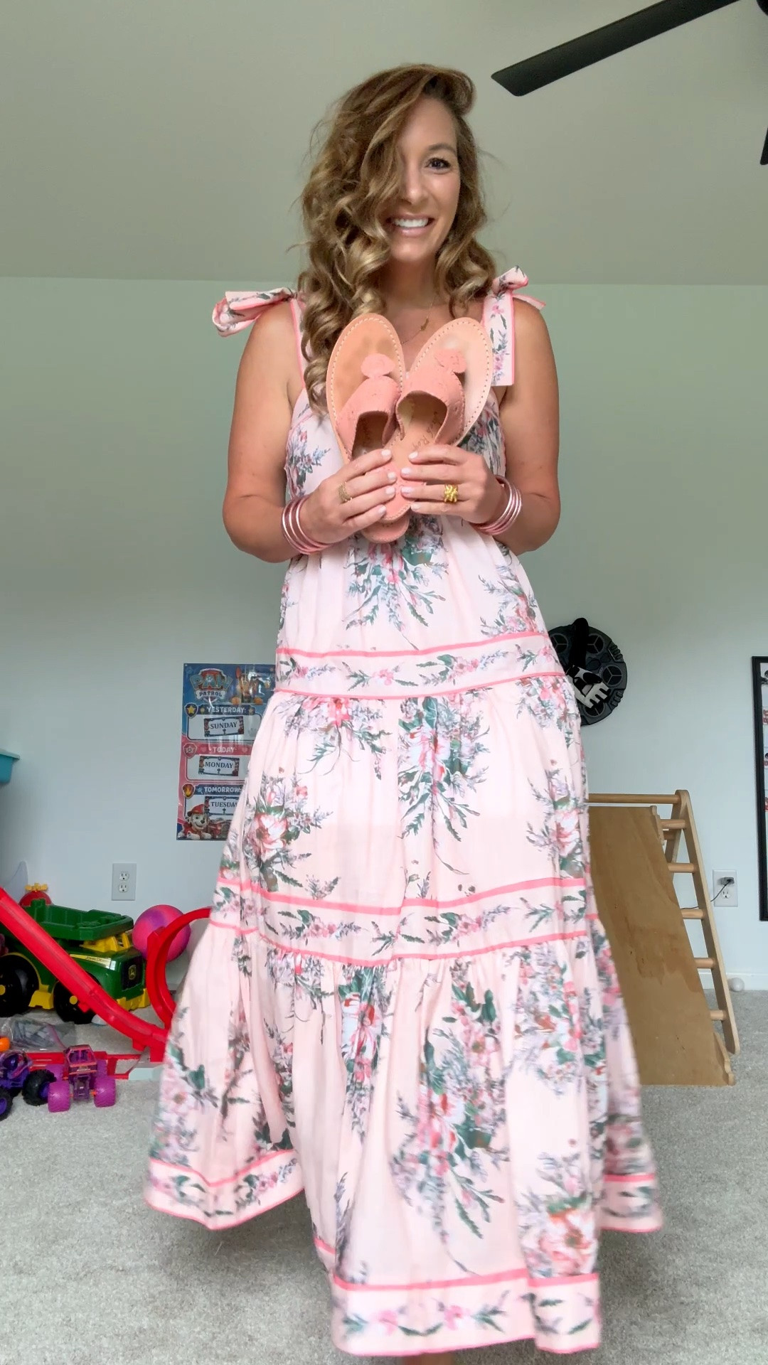 Pretty in pink / pink and white dress / should tie dress / summer dress

#LTKootd #LTKSeasonal #LTKOver40