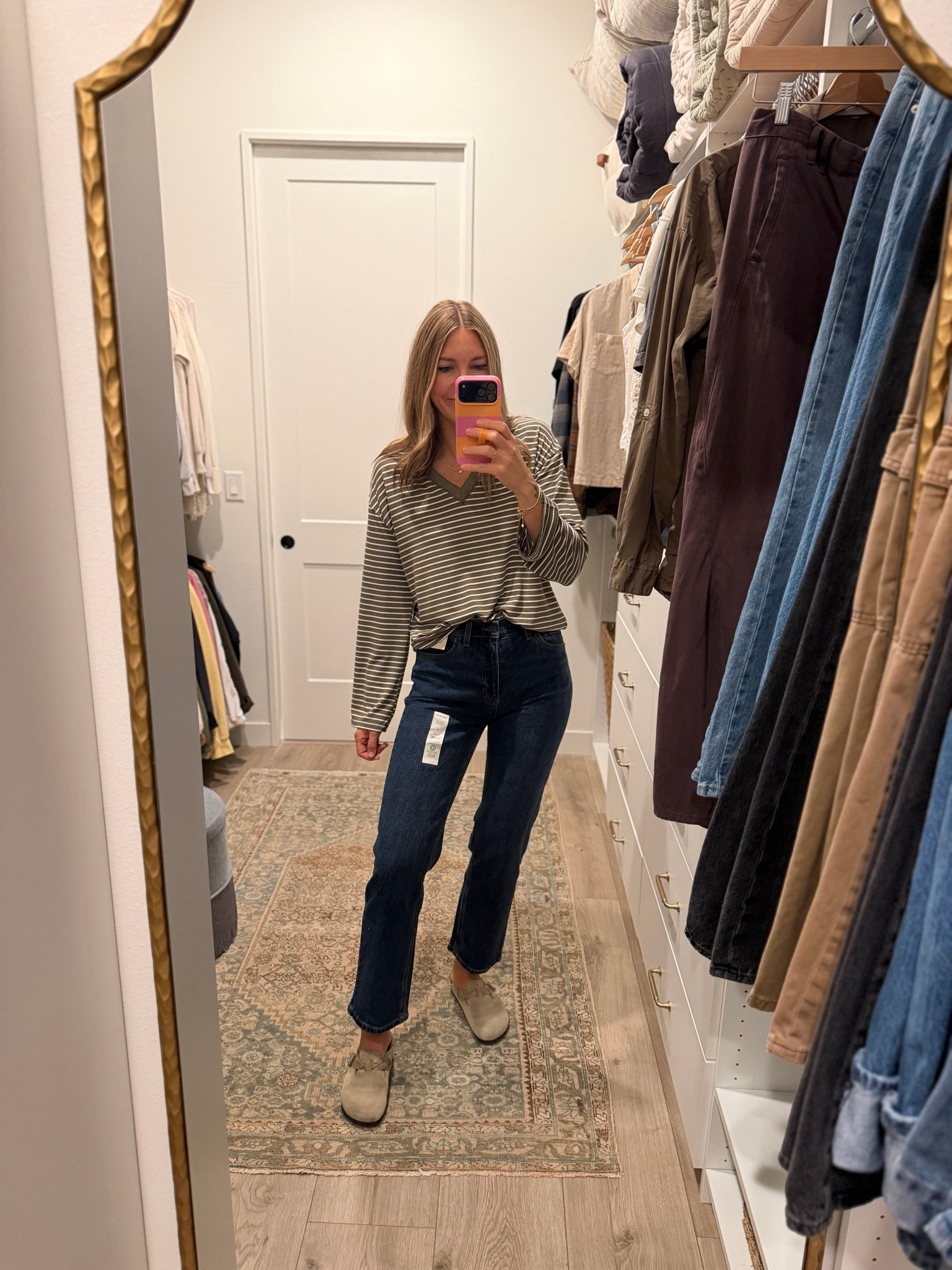 $20 jeans for the win! I just bought them in the darker wash. They run small, I sized up one!

#LTKootd #LTKSeasonal #LTKTall