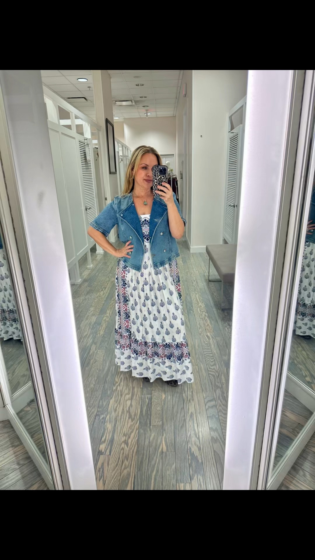 ✨ Outfit of the Day ✨

This fitting room try-on was an instant favorite! 🤍 The floaty printed midi dress is lightweight, flattering, and so easy to wear, while this adorable denim jacket adds just the right amount of structure. It’s one of those pieces you’ll throw on with dresses, jeans, skirts… literally everything as we head into fall. 🍂

I’m wearing a size Small in both, and the fit is perfect. If you’re looking for pieces that you’ll wear on repeat, I highly recommend adding these to your closet!

✨ Shop both pieces through my LTK or the link in my bio!

#LTKootd #LTKSaleAlert #LTKWorkwear