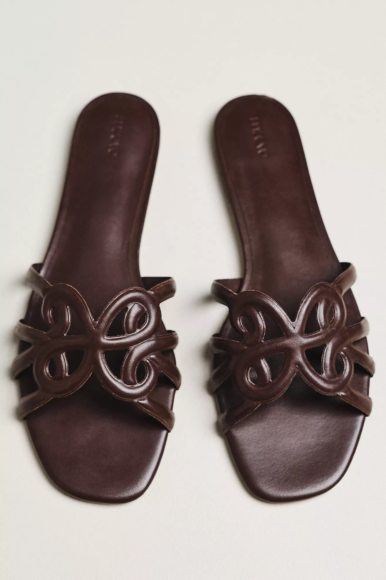 Maeve Logo Slide Sandals | Anthropologie (US)
