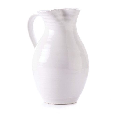 Simon Pearce Belmont Pottery Pitcher - L - Dove | Gracious Style