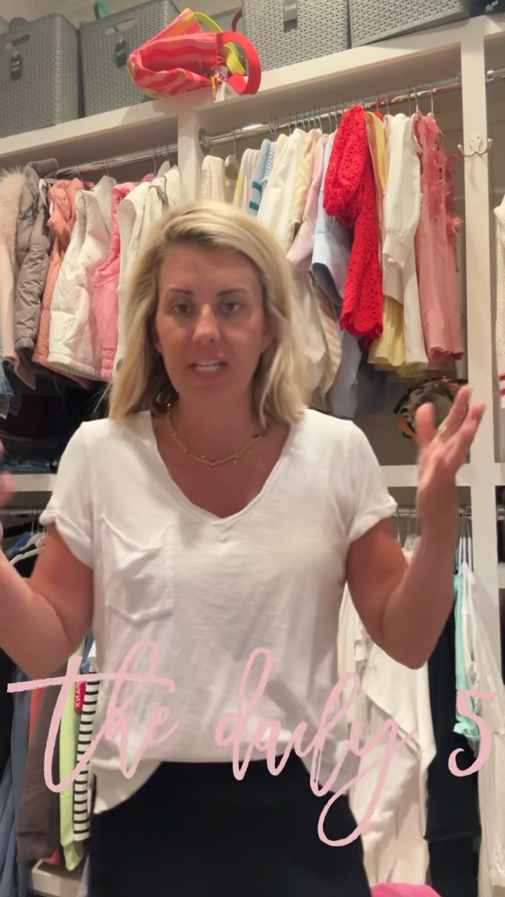 Daily 5…#4…White Tee! I love & live in these tees…dress them up & down. I wear size xs.

#LTKdayinmylife #LTKstorytime #LTKmomlife