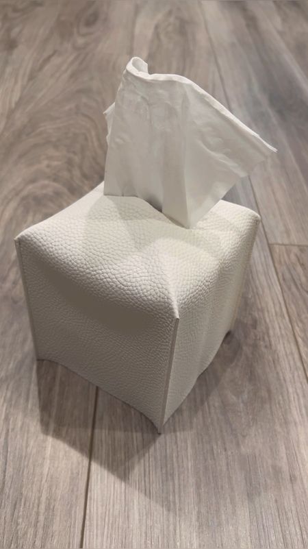 Stylish white faux leather tissue box cover I love for every room in the house!

#LTKGiftGuide #LTKFind #LTKhome
