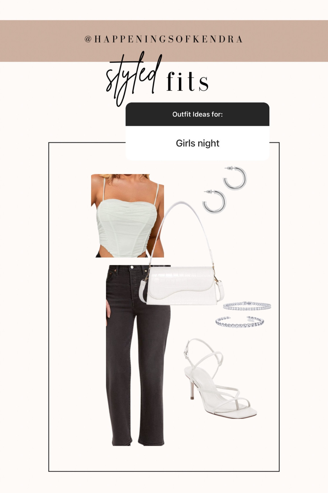 Girls night out styled outfit 

#LTKshoecrush #LTKunder50 #LTKstyletip