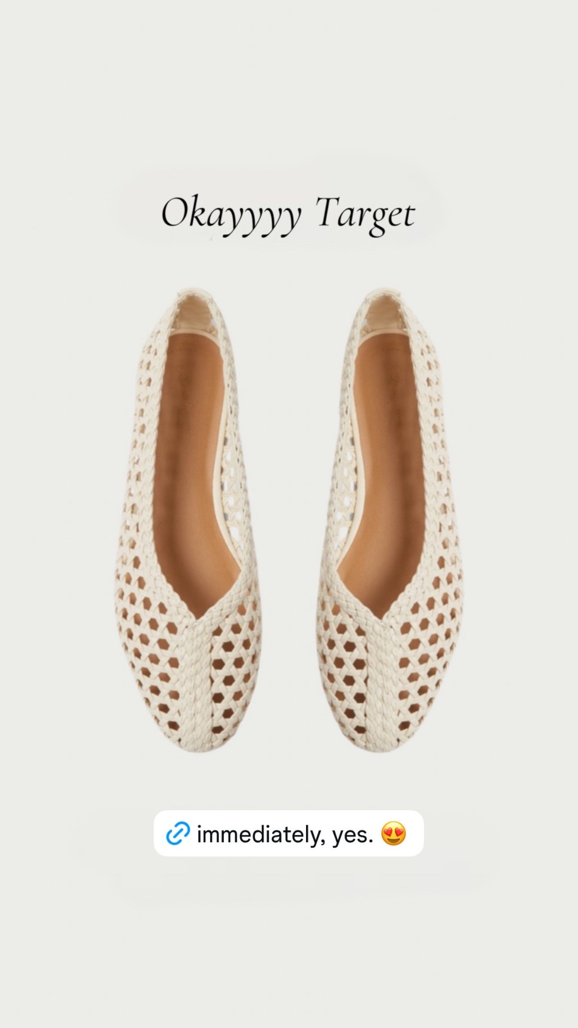 Obsessed with these new woven flats at target! Almost an exact dupe of a designer version. Also comes in black and brown.

Spring, summer, flats, ballet flats, sandals, rattan, target, shoe love, spring fashion, new arrival 

#LTKmomlife #LTKSeasonal #LTKootd