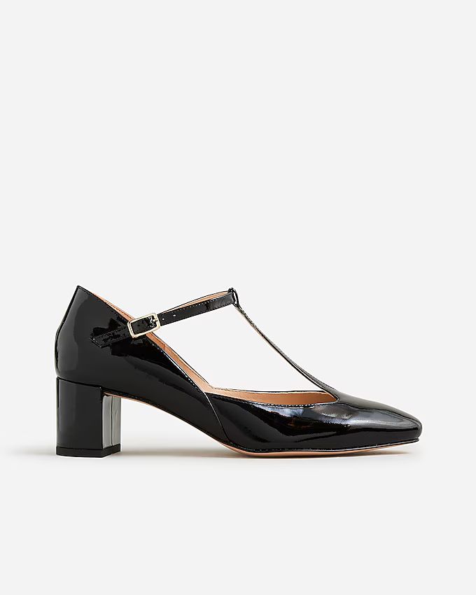 Millie T-strap heels in patent leather | J.Crew US