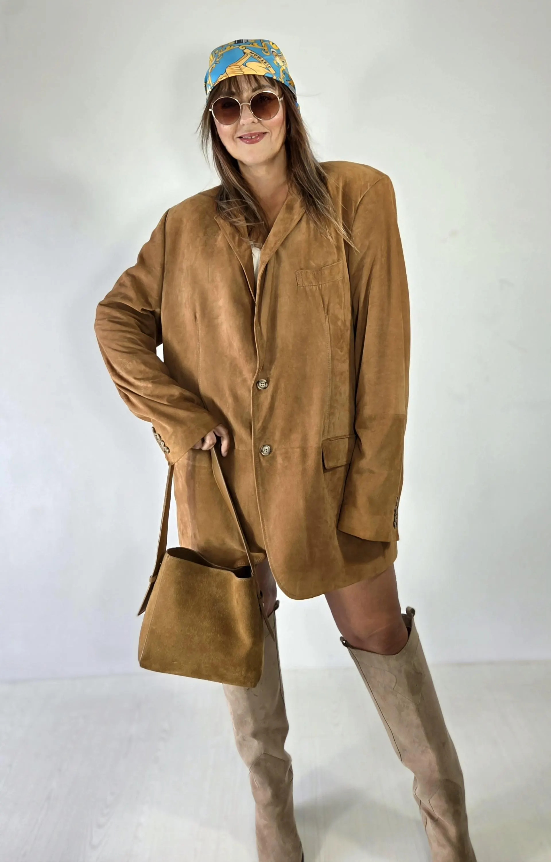 Vintage Ralph Lauren Suede Blazer – Caramel Brown Oversized Western Style Jacket | Etsy (Global)