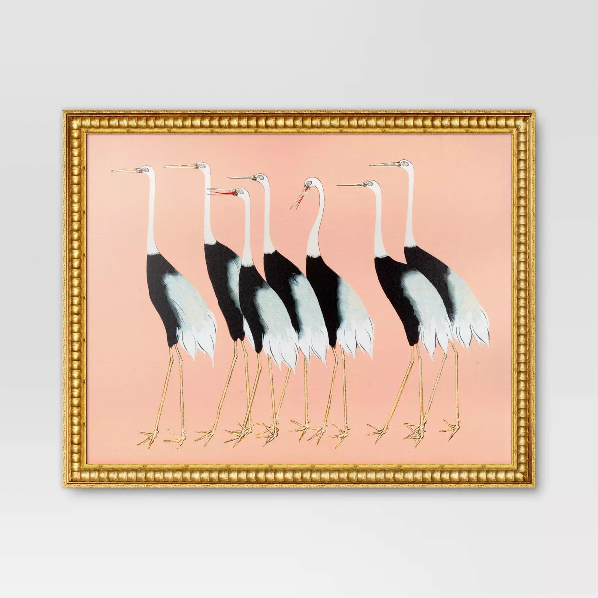 30"x 24" Stylized Bird Canvas Board Framed Art - Threshold™ | Target