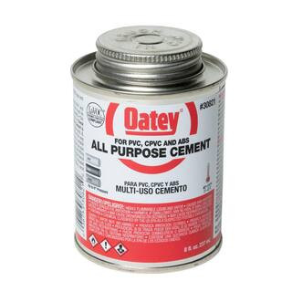 Oatey 8 oz. Medium Milky All-Purpose ABS, CPVC, PVC Cement 308213 - The Home Depot | The Home Depot