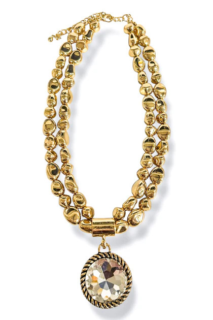 Till You're Here Gold Pebble Necklace | The Willow Tree