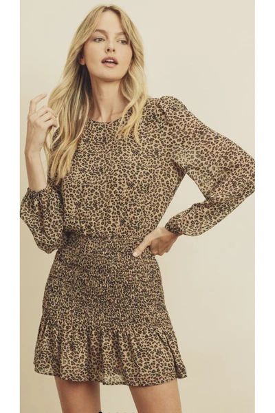 Marisol Leopard Print Dress | Indigo Closet 