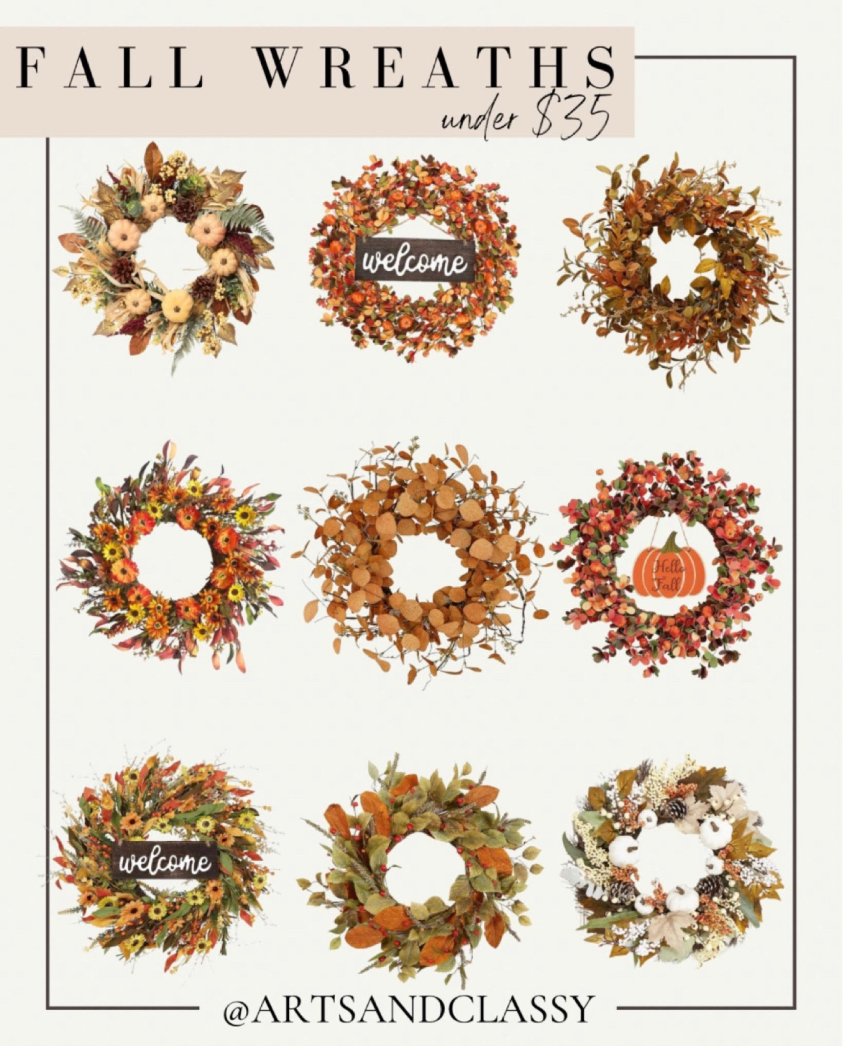 Welcome the new season with these Fall Wreaths with all the rustic and cozy vibes!
#amazon #falldecor #fallwreaths #autumndecor #seasonalwreaths #budgetfriendlydecor

#LTKFindsUnder50 #LTKSeasonal #LTKHome