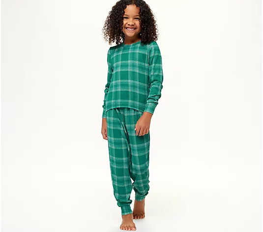 MUK LUKS Children's Butter Knit Matching Pajama Set - QVC.com | QVC