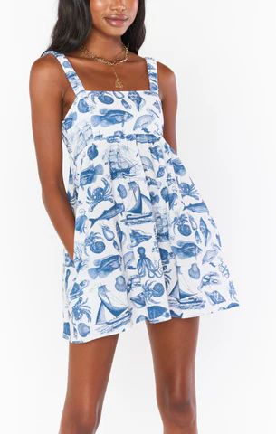 Fling Mini Dress ~ Sailing Seas | Show Me Your Mumu