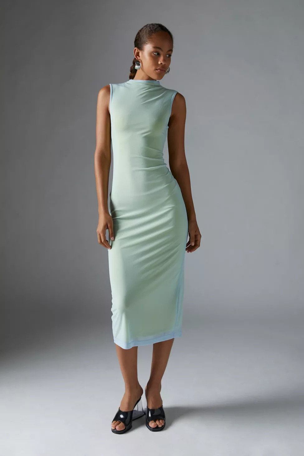 Silence + Noise Jayden Mock Neck Dress | Urban Outfitters (US and RoW)
