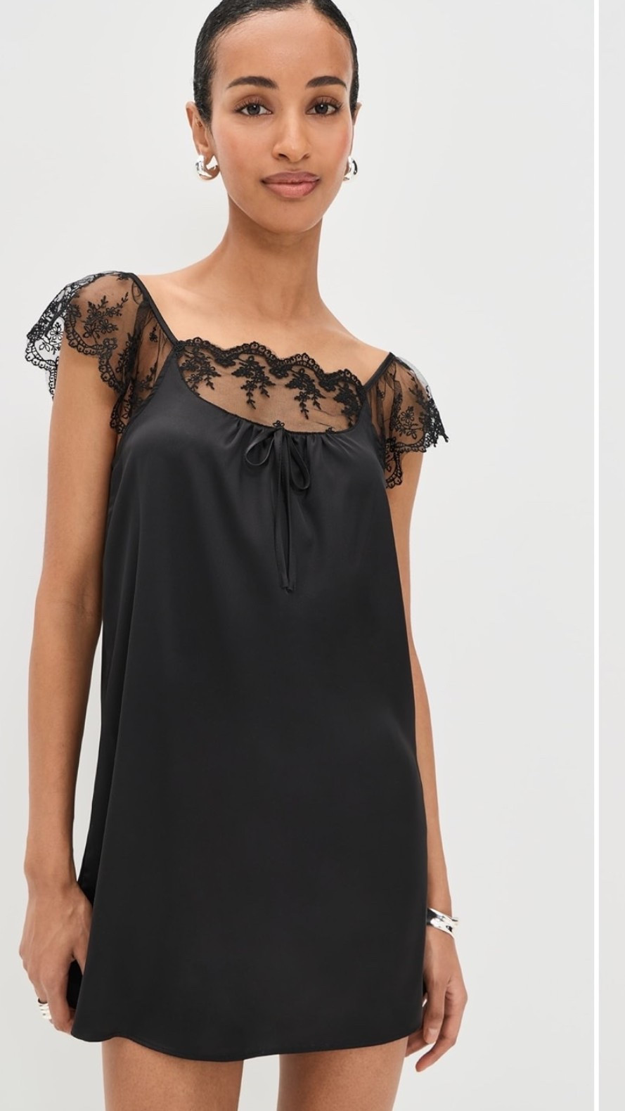 Black lace silk slip, mini dress perfect for vacation or wedding and only $90

#LTKootd #LTKgrwm #LTKWedding