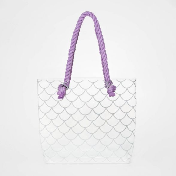 Girls' Jelly Rope Tote Clear Handbag - Cat & Jack™ Clear | Target