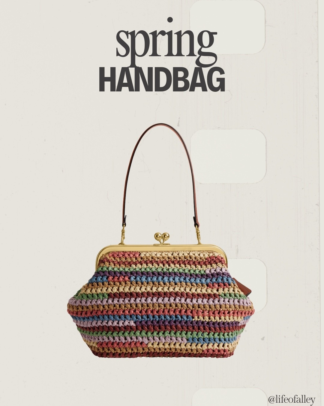 Colorful handbag for spring! Coach woven clutch!

#LTKSeasonal