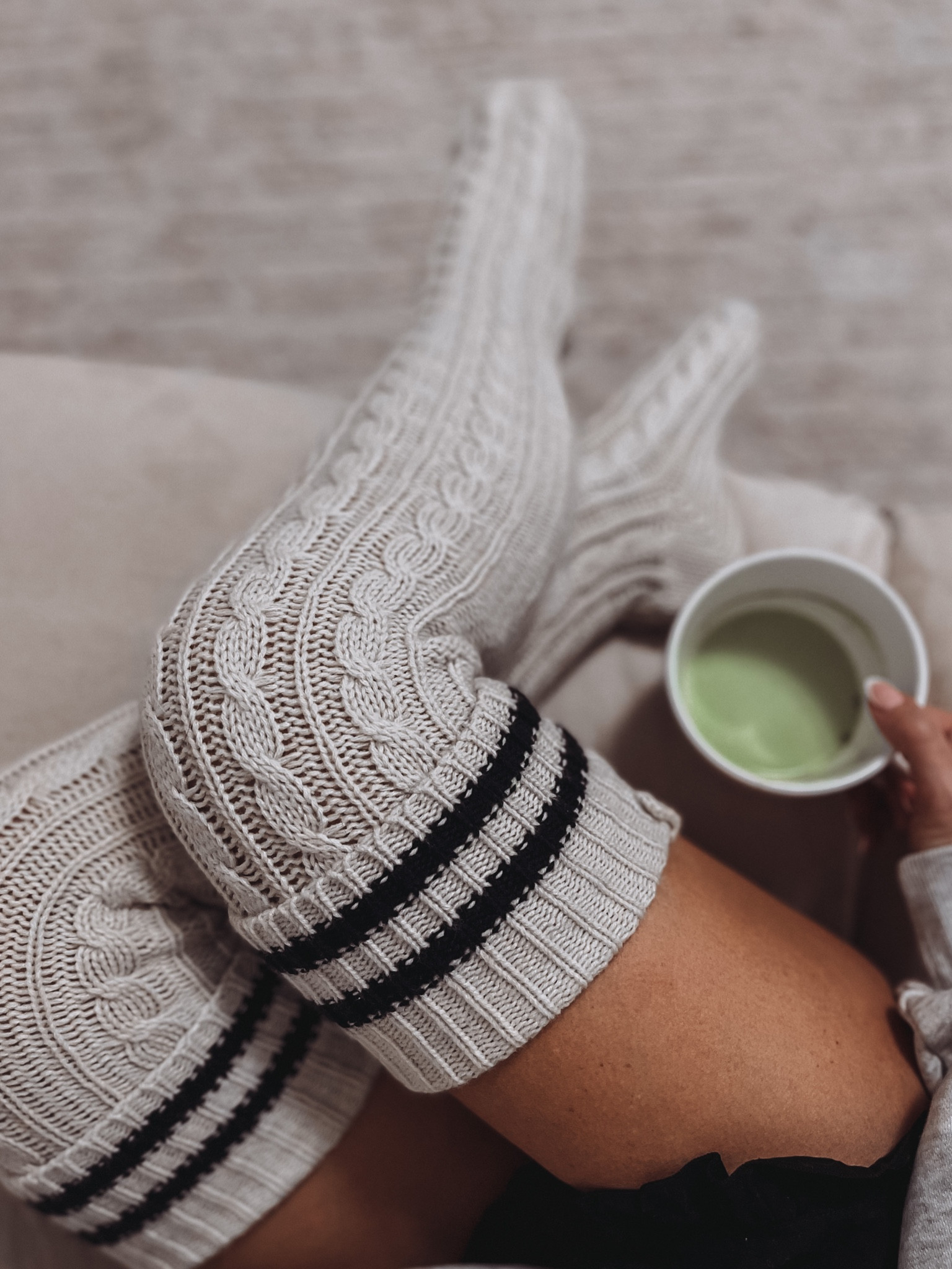 Cozy vibes🖤 These OTK knit socks are great to wear with boots…or for a cozy night at home 🏠 For a limited time, you can get $100 on a future purchase when you spend $150.

#cozy
#cozyvibes
#longsocks
#womenssocks
#cozysocks
#loungewear


#LTKunder50 #LTKSeasonal #LTKstyletip