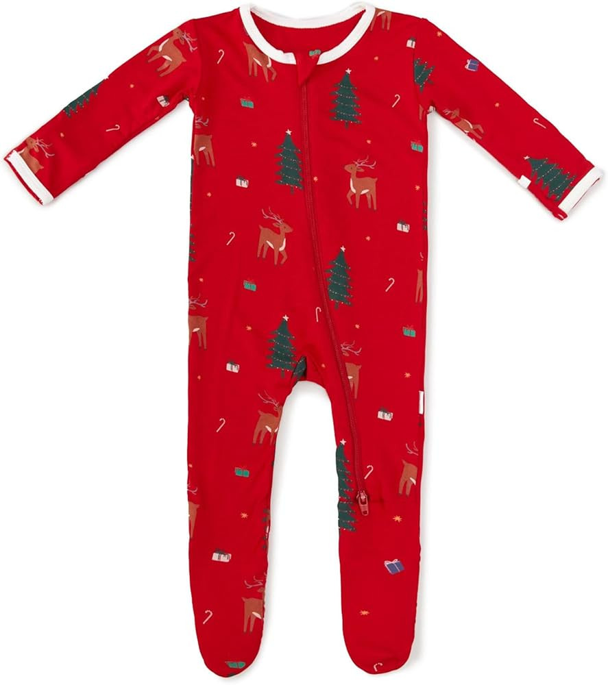 Soft Baby Bamboo Viscose Footie Pajamas, Zipper Closure, 0-24 Months | Amazon (US)