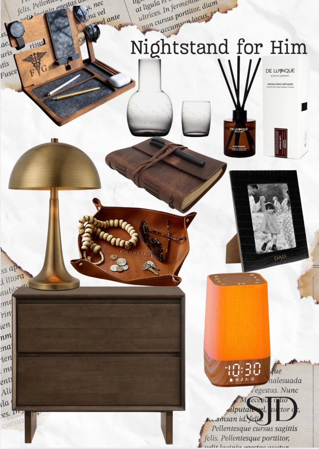 A nightstand should be more than just a place to drop your phone. This one’s built for function and style for HIM - clean lines, warm wood, masculine details, and everyday essentials he’ll actually use. Shop the full Nightstand for Him board below. #nightstand #mensbedroom 

#LTKMens #LTKHome #LTKselfcare