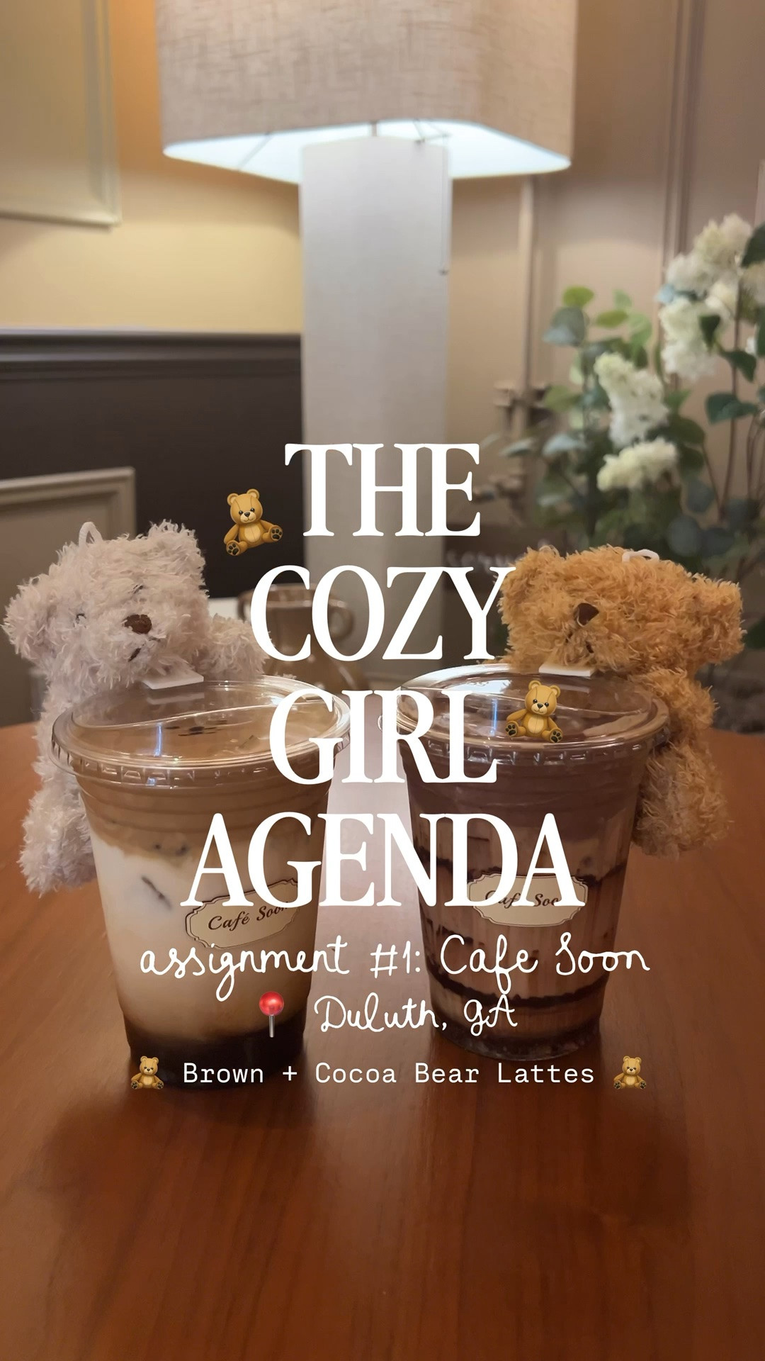 // 🧸THE COZY GIRL AGENDA 🧸: assignment #1 — cafe soon in Duluth, GA for some teddy bear lattes 🍂🤎🧸 //

#LTKdayinmylife #LTKstorytime #LTKvlog