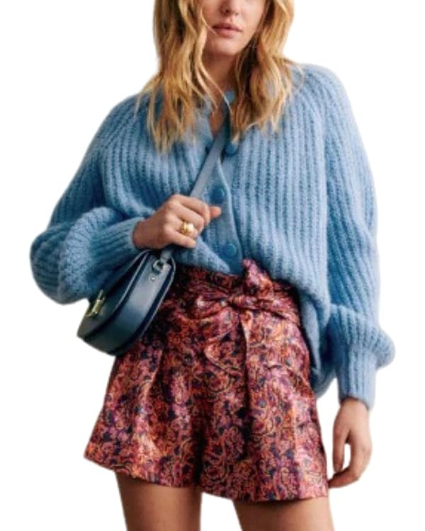 Bianstore Women's Casual Long Sleeve Crewneck Button Down Cardigan Sweater Knit Outwear | Amazon (US)