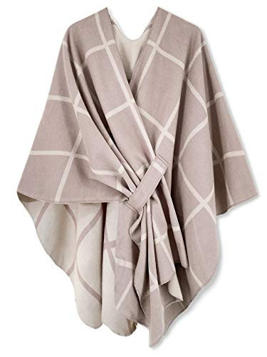 Moss Rose Women's Shawl Wrap Poncho Ruana Cape Open Front Cardigan | Amazon (US)
