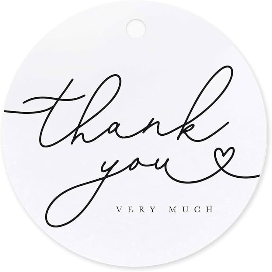 Bliss Collections Gift Tags, Thank You Tags, Seasonal Favors, Parties, and Celebrations Gift Tag ... | Amazon (US)