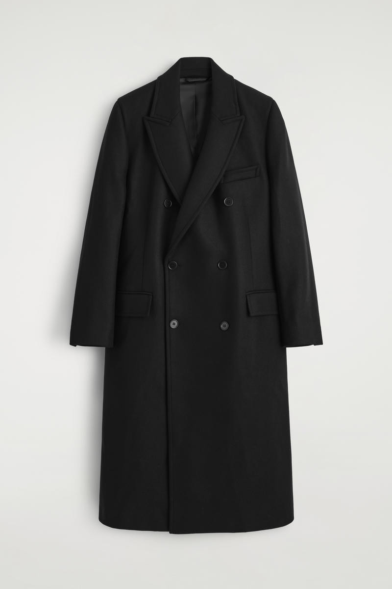 Double-Breasted Wool Long Coat | COS UK