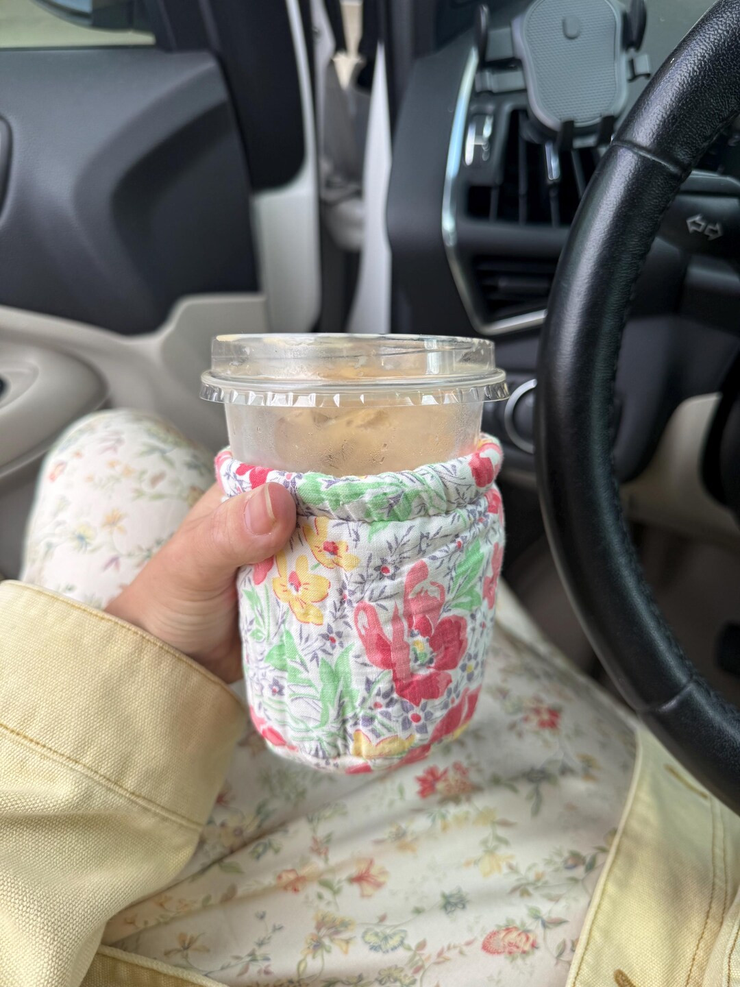 Quilt Scrap Coffee Coozies - Etsy | Etsy (US)