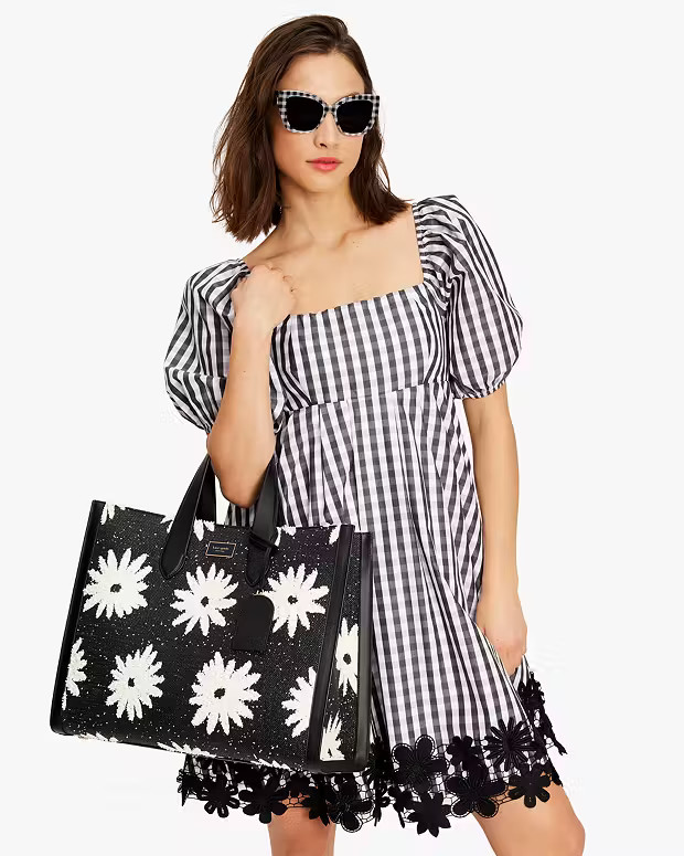 Manhattan Floral Straw Large Tote | Kate Spade (US)