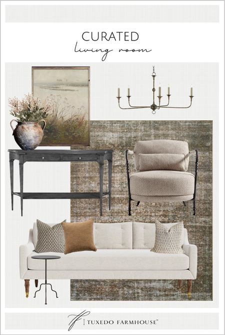 Curated living room in a casual elegant style. 

Sofas, console tables, Loloi rugs, accent chairs, throw pillows, accent chairs, chandeliers, pottery vases, art prints



#LTKhome #LTKstyletip #LTKFind