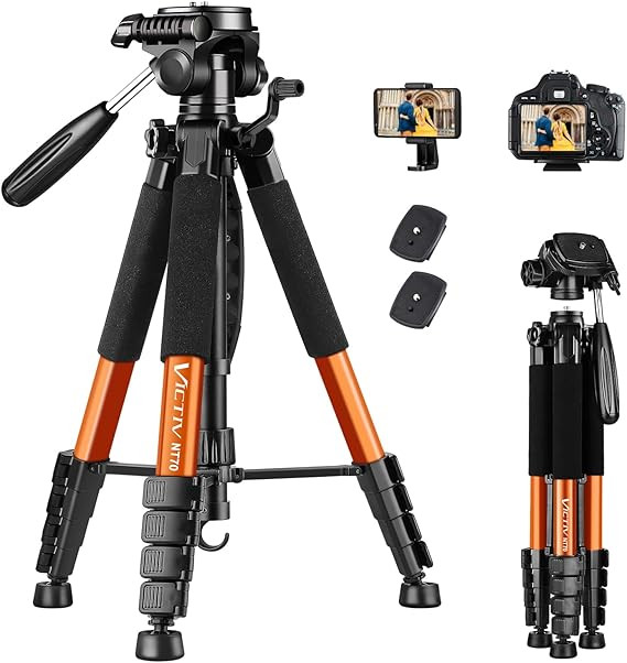 Victiv Tripod 74-Camera-Tripod for Cell Phone, Aluminum Professional Heavy Duty Camera Tripod Sta... | Amazon (US)