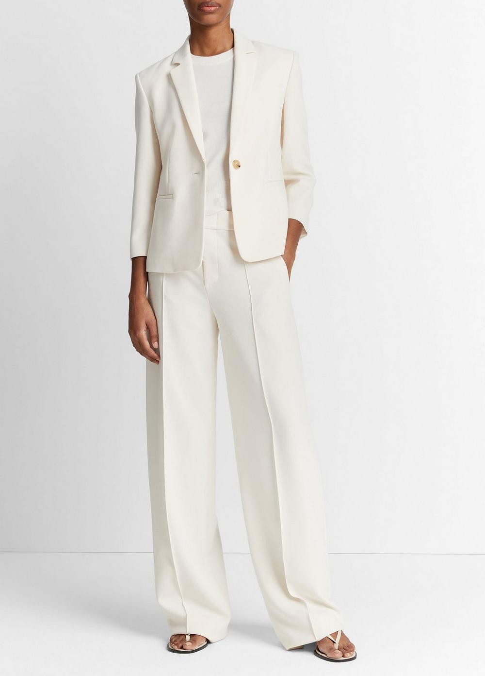 Women's Shrunken Blazer, Off White, Size 4 Vince | Vince LLC