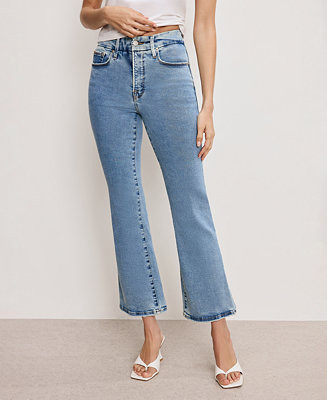 Good American Women's Good Legs Cropped Mini Boot Jeans, Regular & Plus Size - Macy's | Macy's