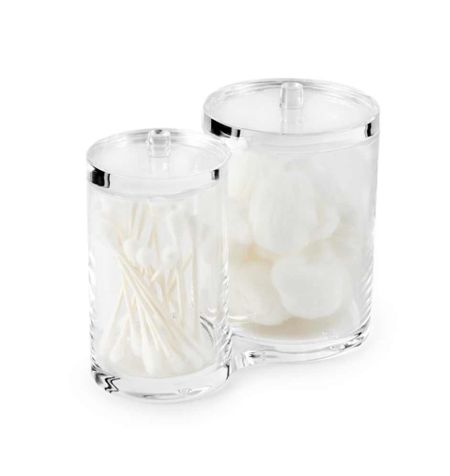 Acrylic cotton ball and q-tip holder for bathrooms. 

#LTKMostLoved #LTKhome #LTKbeauty