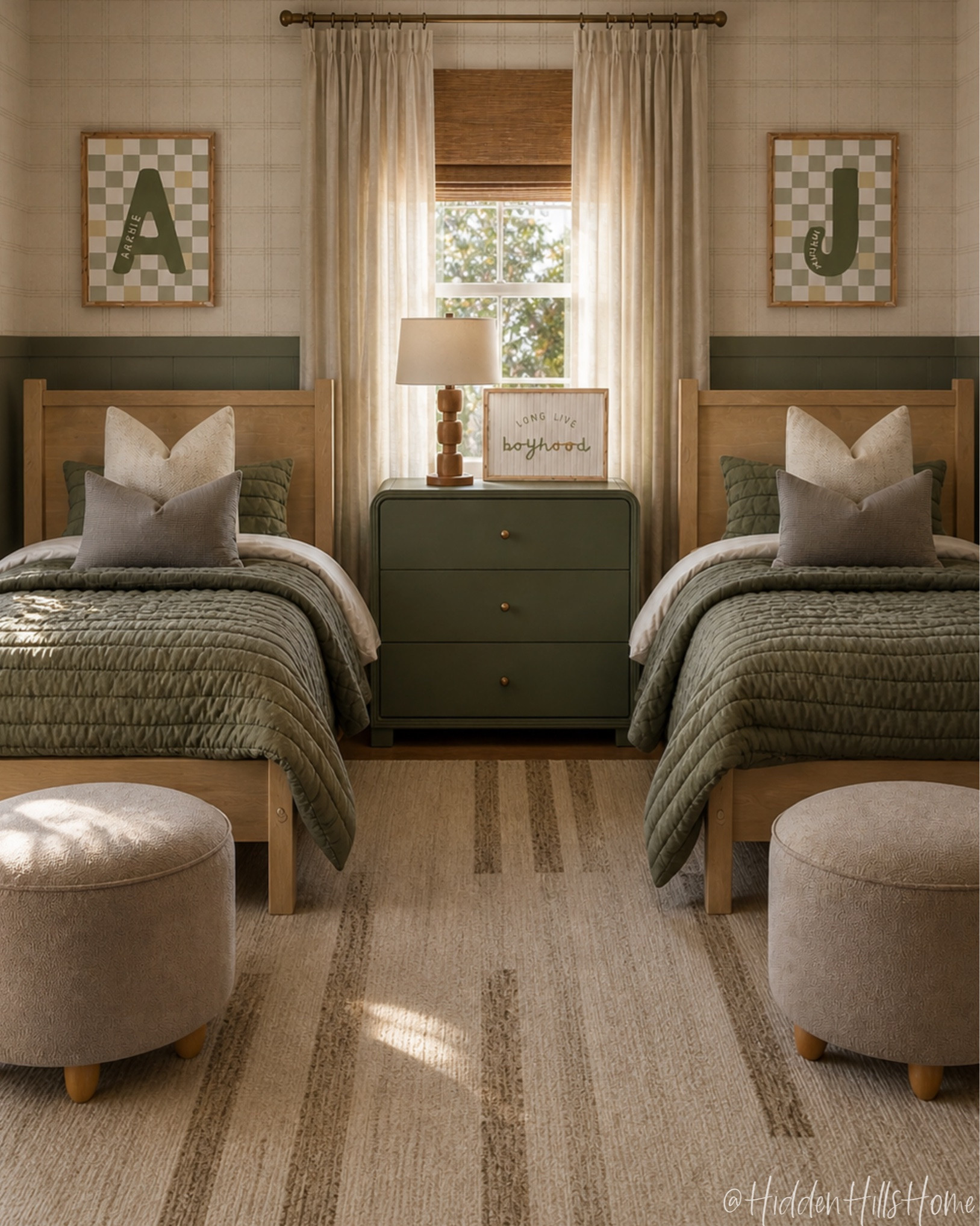 Shared boys bedroom decor, boys room design, kids bedroom, brothers shared bedroom, shared sibling bedroom, green boys room design, home decor ideas #boys

#LTKHome #LTKSaleAlert #LTKKids