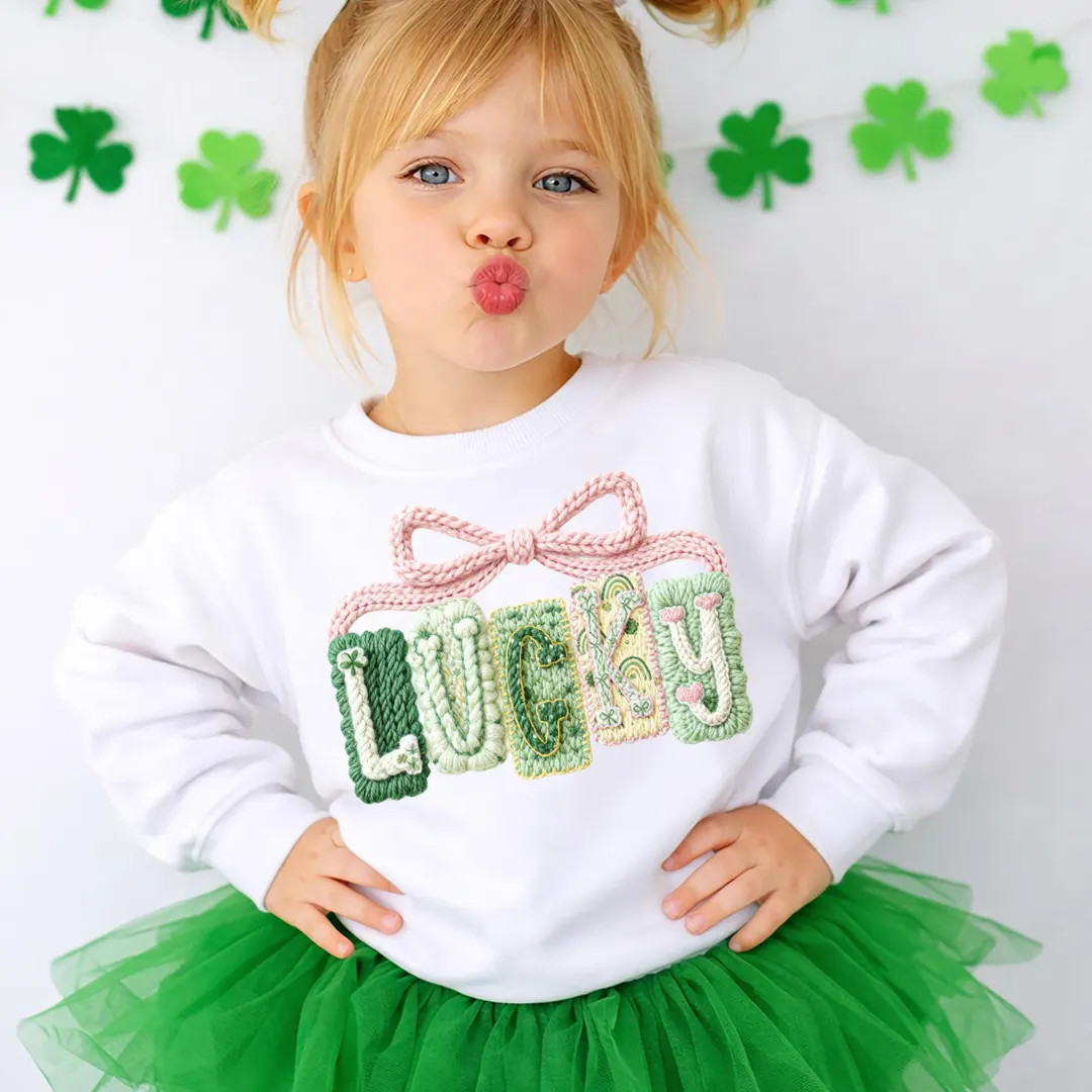 St Patricks Day Shirt Girl • Lucky Shamrock Bow Shirt • Girls St Patricks Day Outfit • Pink... | Etsy (US)