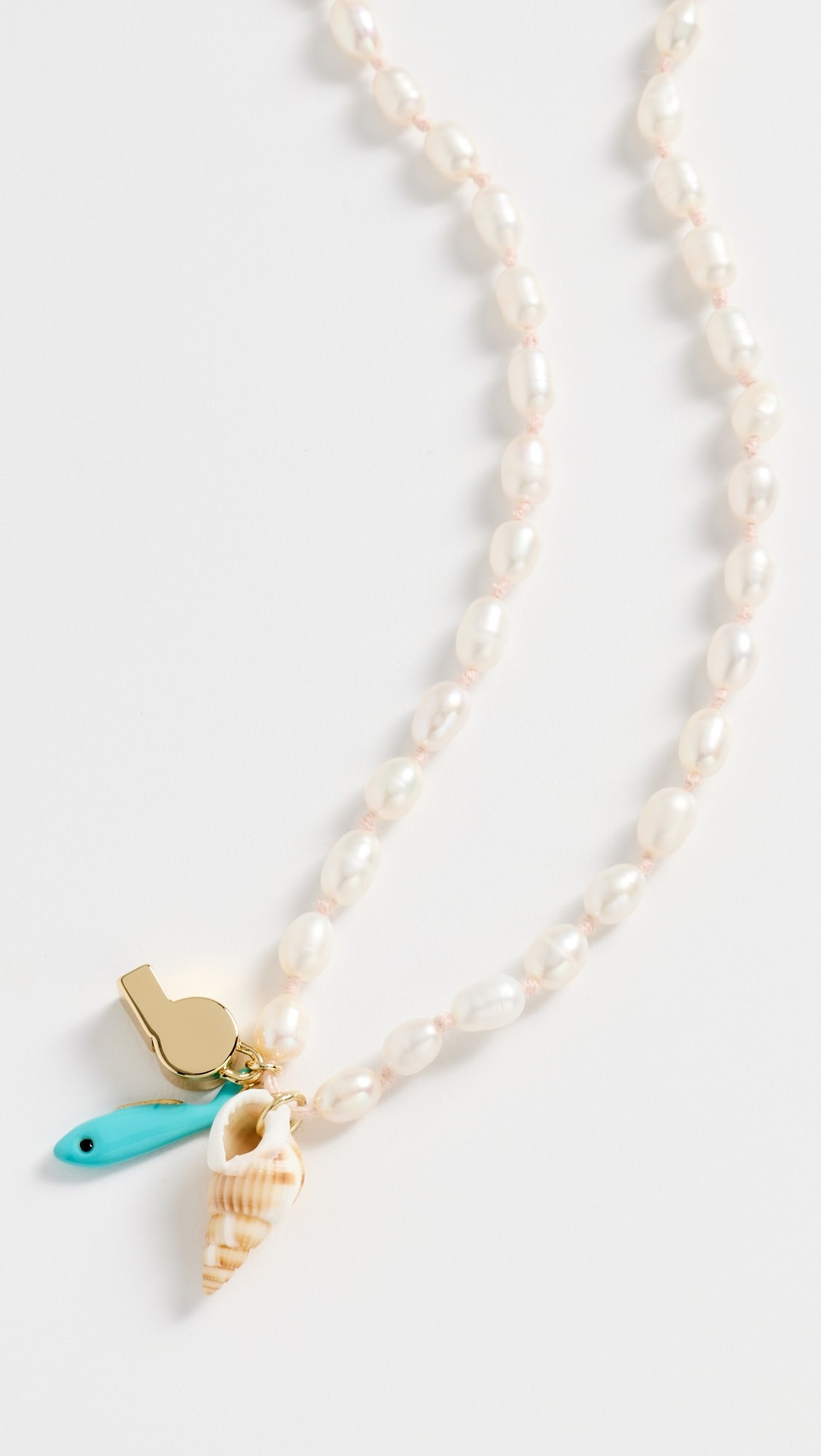 Clare V. Freshwater Pearl Charm Necklace | Shopbop | Shopbop