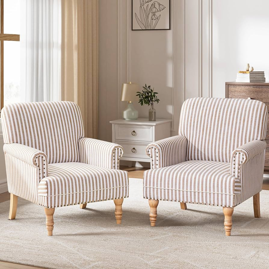 Brown and White Stripe | Amazon (US)