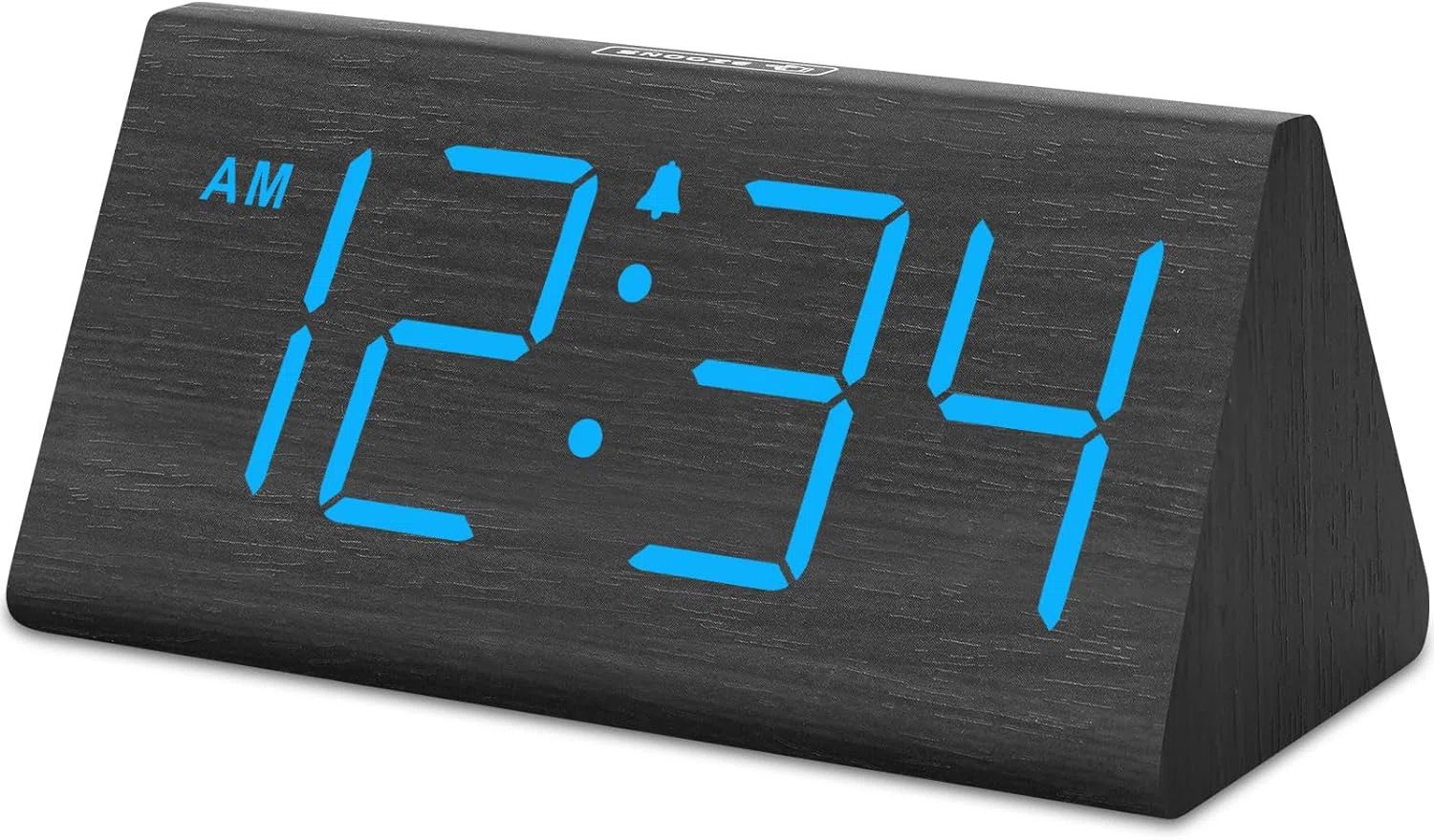 Latitude Run® Digital Wood Quartz Movement / Crystal Tabletop Clock with Alarm | Wayfair | Wayfair North America