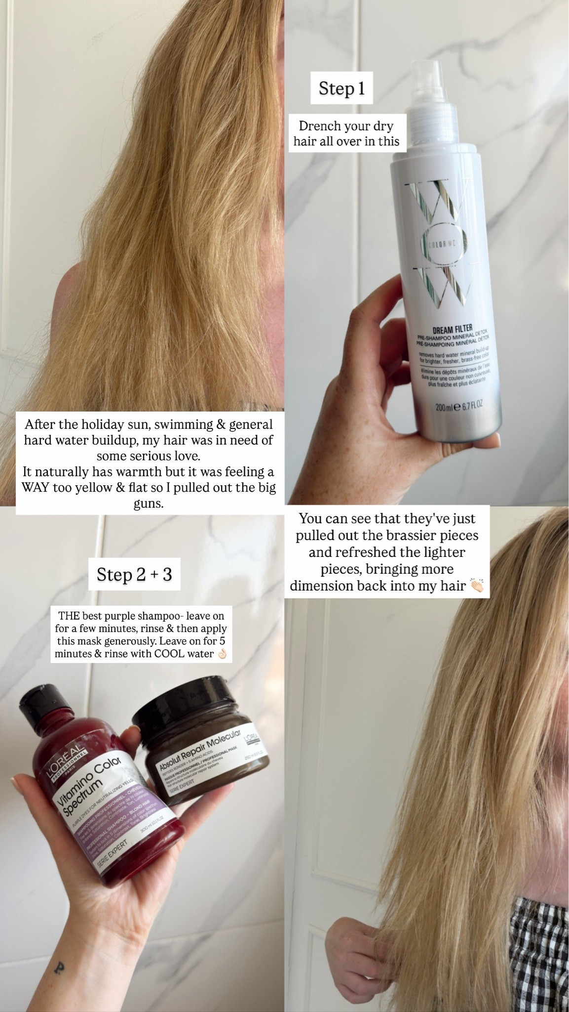 Reviving my hair post holiday! These three products take my hair from brassy and dry to fresh & soft in 20 minutes 👏🏻
I buy mine from @amazonuk because they have such good deals! Ad

#LTKsummer #LTKbeauty #LTKsale