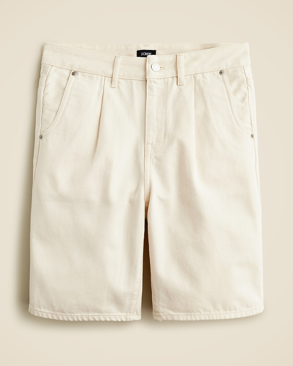 Midlength denim short in ecru | J. Crew US