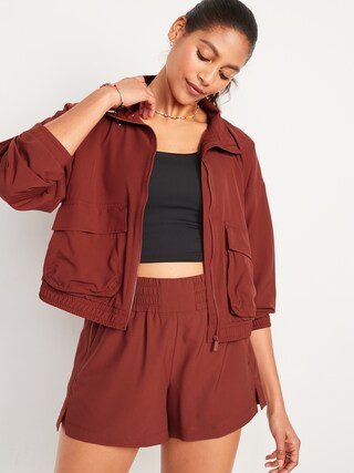 Loose StretchTech Zip-Front Jacket for Women | Old Navy (US)